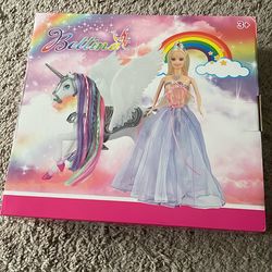 Doll Toy With Unicorn