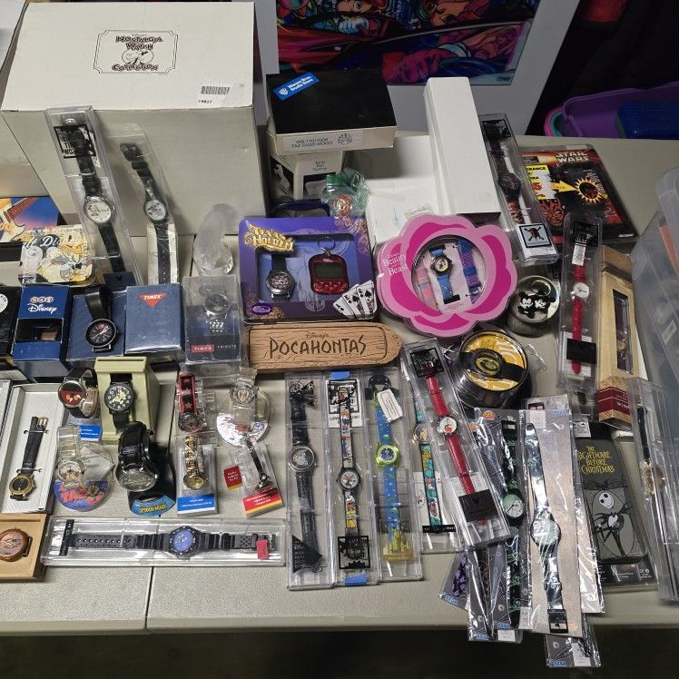 Collection Of Watches - Disney, Warner Bros, Cartoon Network, And More!