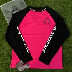 Chrome Hearts Pink and Black long sleeve shirt Size Small ❗️