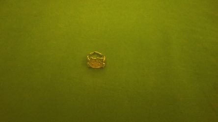 Gold hello kitty ring