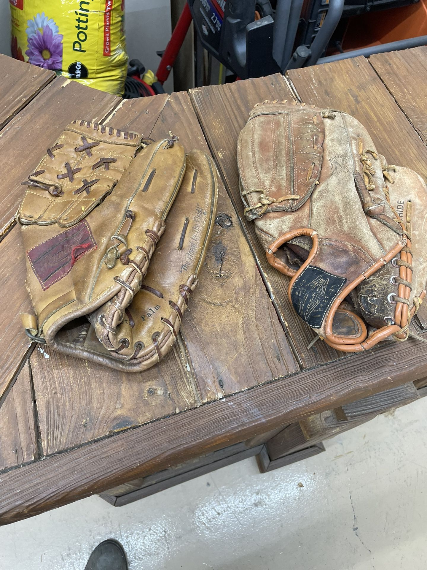 Vintage Baseball Gloves (pair)