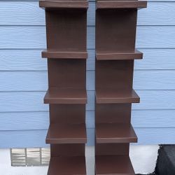 Brown Wooden Shelves !
