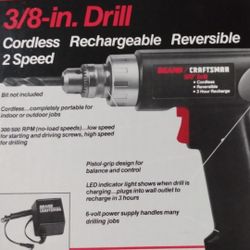 CRAFTSMAN CORDLESS 3/8 DRILL