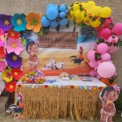 Baby Moana Party Decor !!!