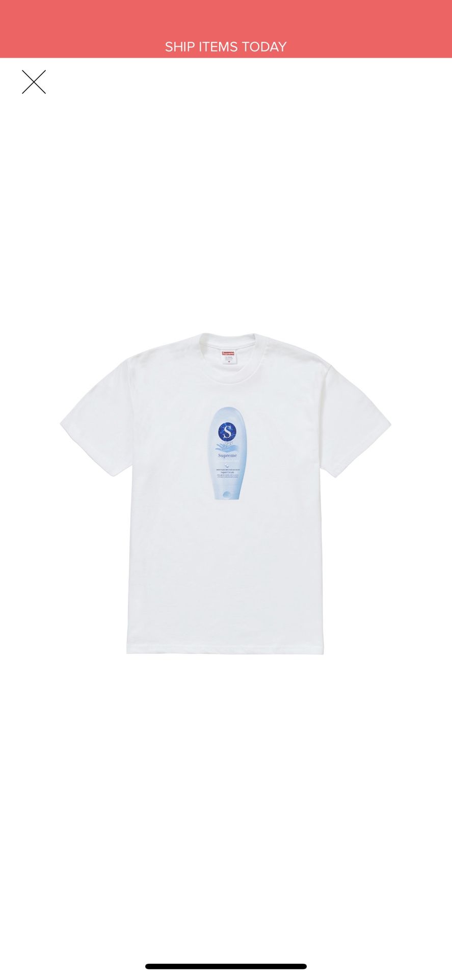 Supreme Super Cream shirt size small