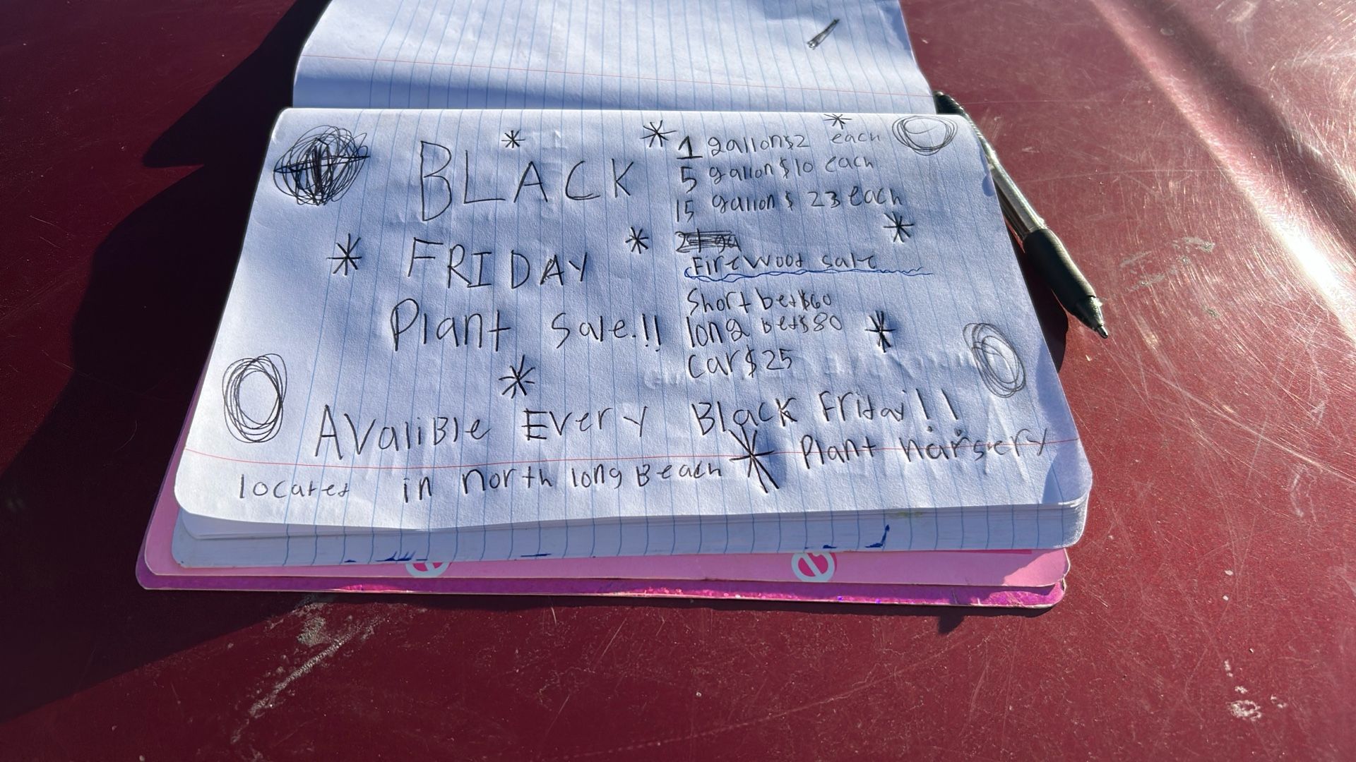 Black Friday Plant And Firewood Sale