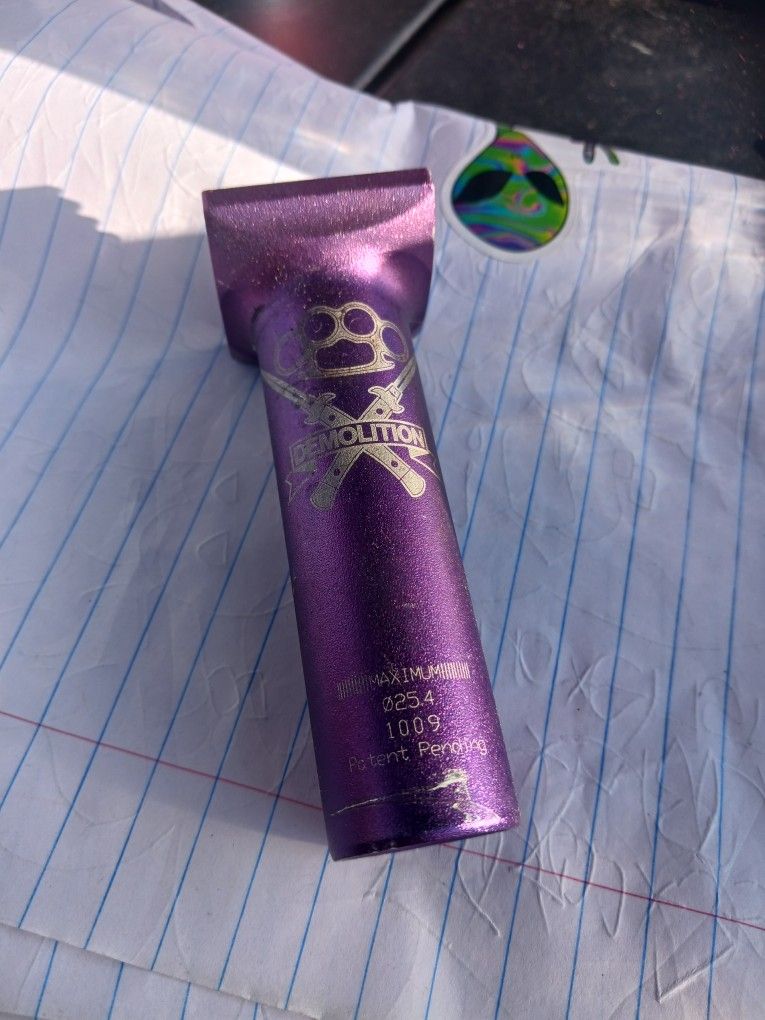 Pro Bmx Demolition 25.4 Pivotal Switchblade Mini Purple Seat Post $15