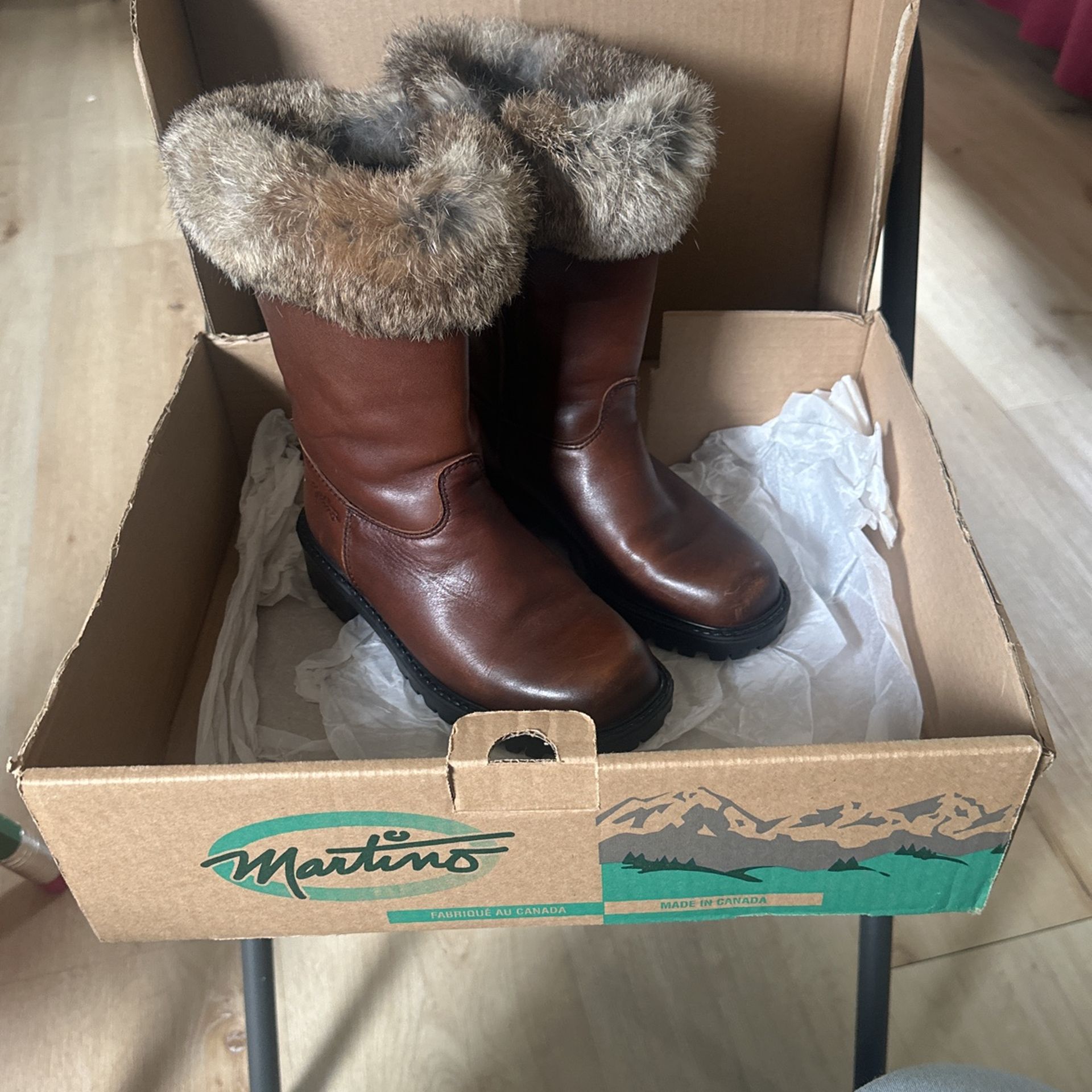 Martino, Melissa II Medium Brown Boots . Size 6.5