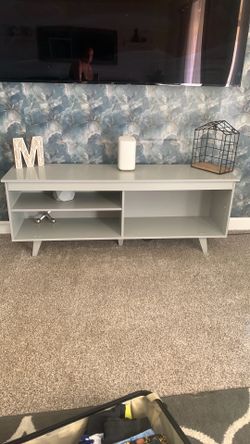 Modern Grey TV Stand Media Console