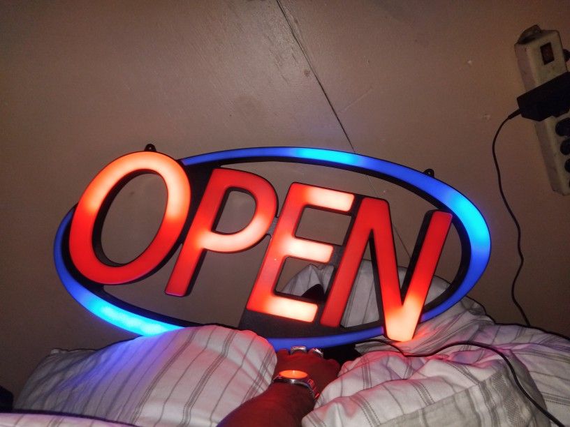 Large LED Open Sign 4 Different Modes