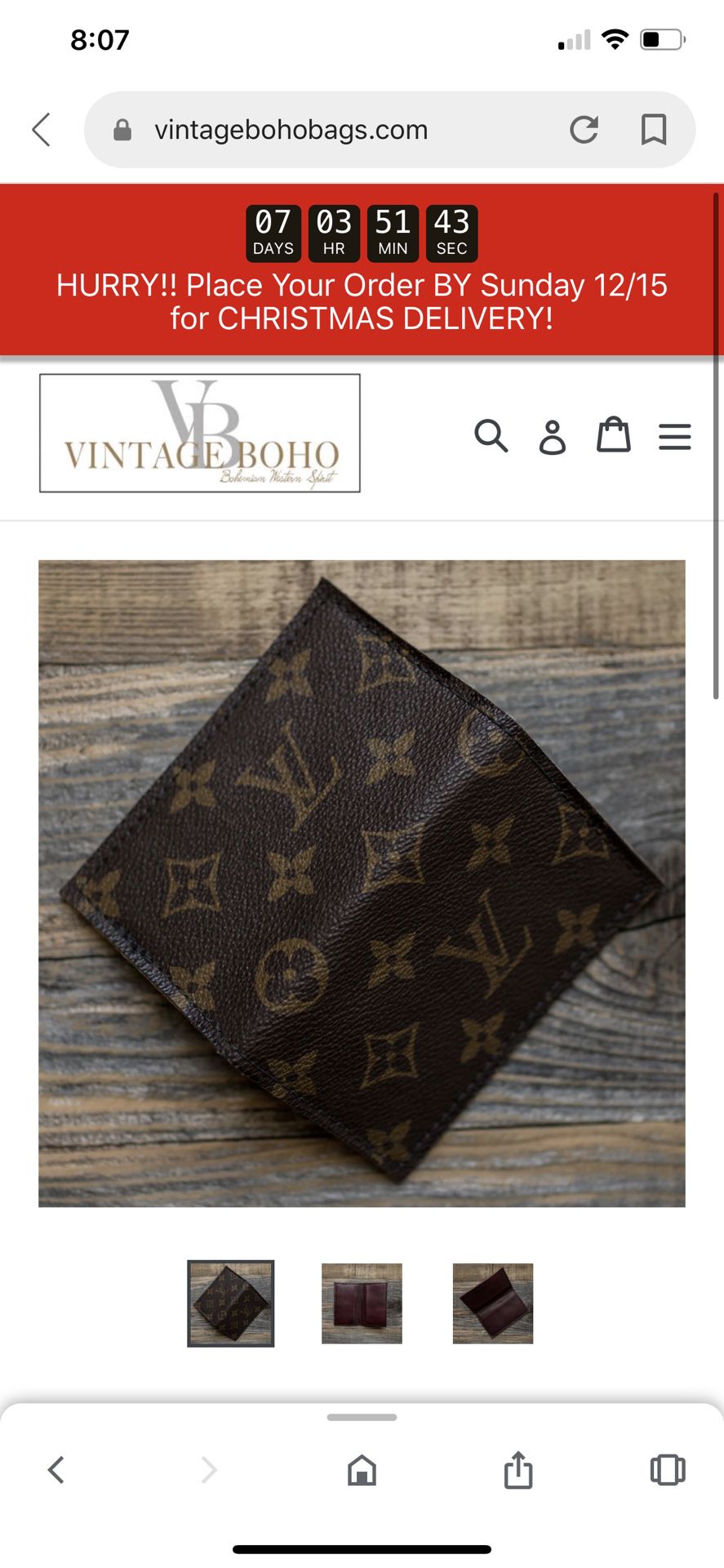Repurposed Louis Vuitton Wallet