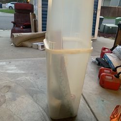 Jumbo extra large wrapping paper bin with ribbon holder