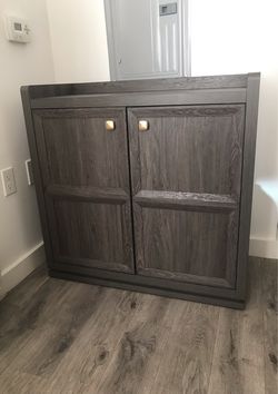 Modern console entryway table storage cabinet / sideboard credenza buffet - like new