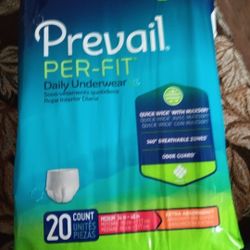PREVAIL Daily Underwear $6 -20Count Adult