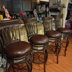 5 Bar Stools Chairs Barstools 32"
