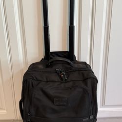 Tumi 22900DH Alpha Ballistic Black Soft Shell Rolling Wheeled Carry On 22" x 16" x 9" Preowned, Great Shape, No Rip, No tear, No Hole, No Stories This