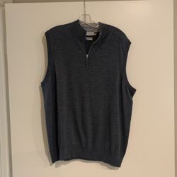 Grey Lightweight Wool Sweater Vest