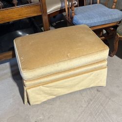 2 Matching Yellow Ottomans