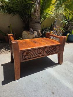 Antique coffee table made in mexico