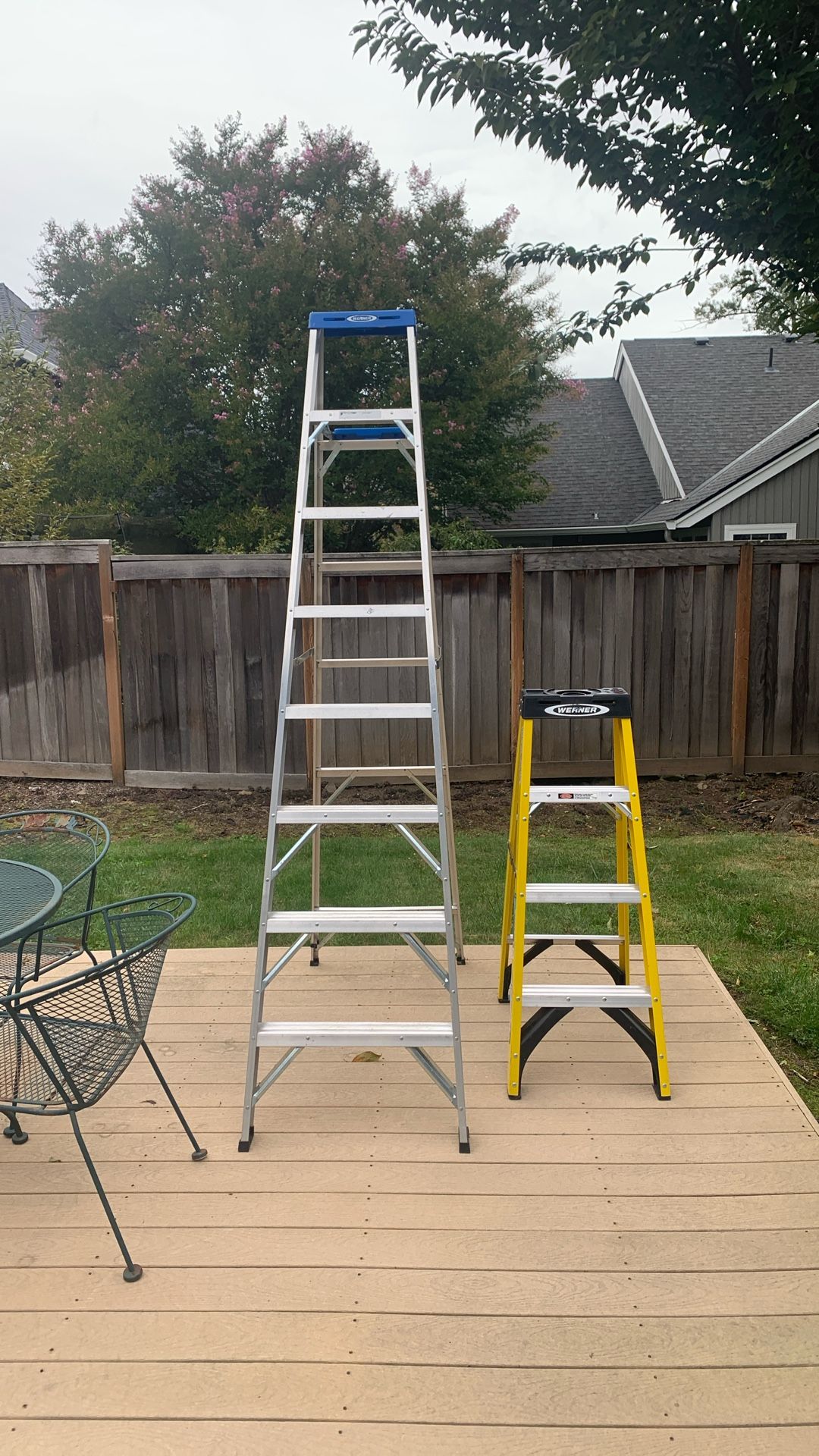 2 Werner Ladders 8’ & 4’ Both Like New