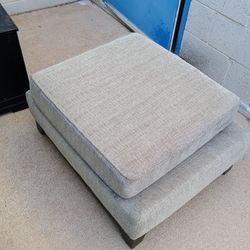 Very Well Built Ottoman Footstool Beautiful Material In Perfect Condition