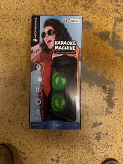 Moon Bounce Karaoke Machine with Microphone