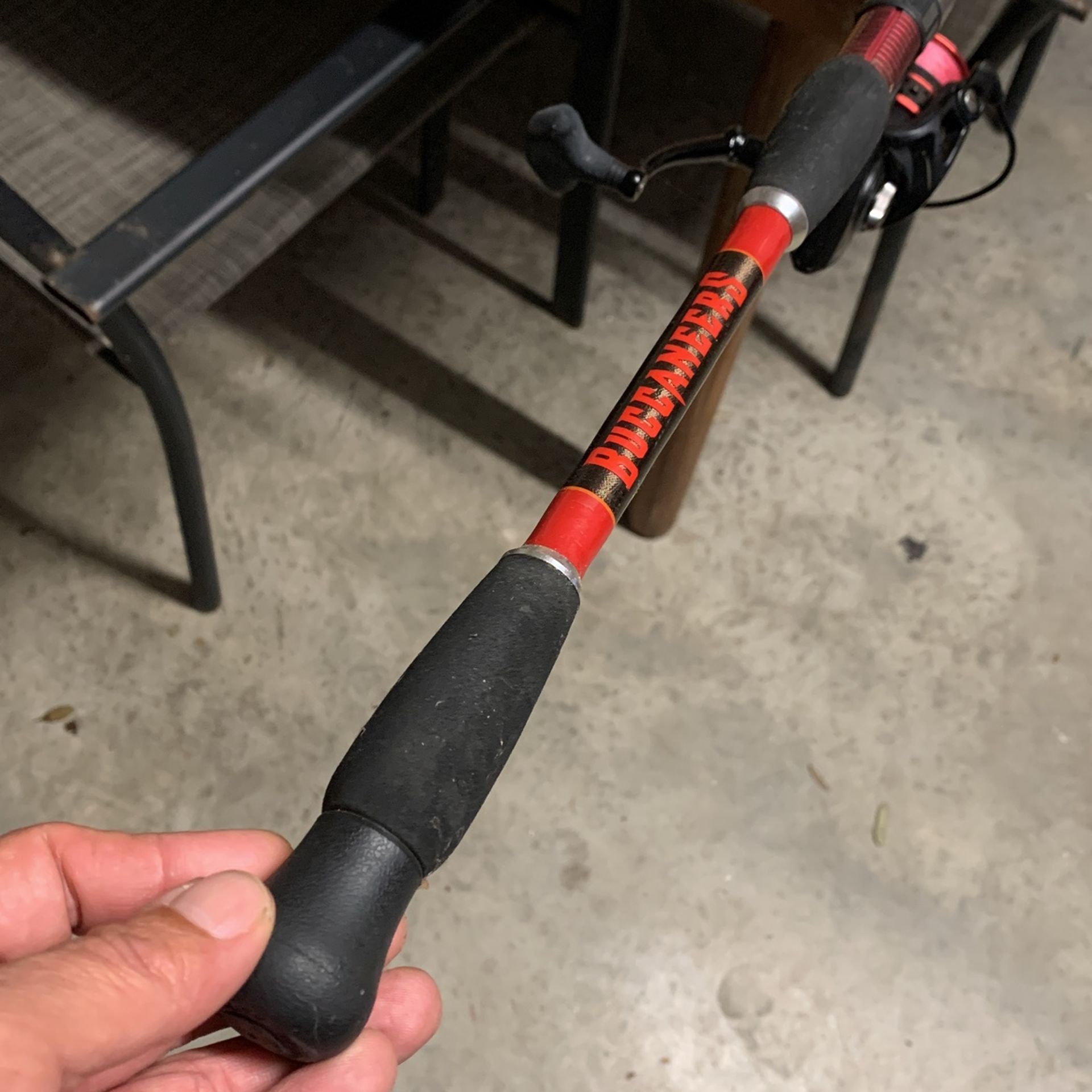 Custom-Made Tampa Bay Buccaneers Fishing Rod