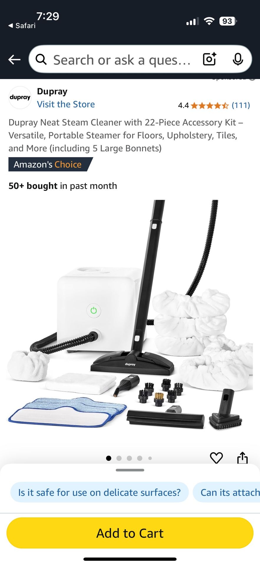 Dupray Neat Steam Cleaner with Attachments! Brand New!! In Original Packaging!