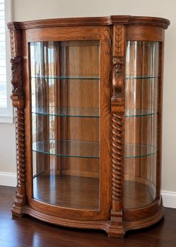 Vintage Solid Oak Hutch