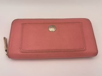 Vintage Coach Y2K pebbled leather accordion wallet
