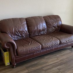 Ethan Allen - Leather Sofa