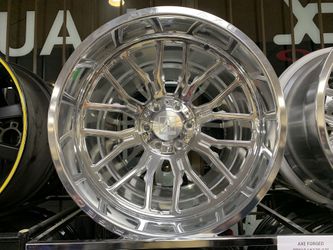 22” POLISHED AXE FORGED WHEELS