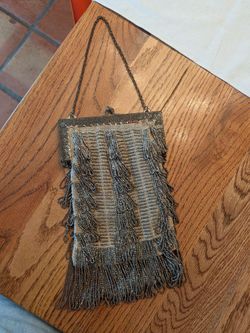 Antique vintage art deco purse circa 1920s flapper girl victorian beaded purse, clutch, hand bag