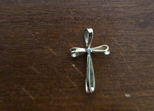 Gold And Diamond Accent Pendant