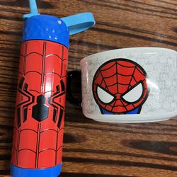 SpiderMan Water bottle & Soup Mug