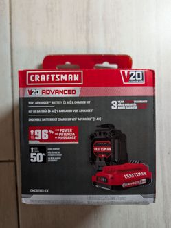 Craftsman V20  Advanced Battery and charger kit
