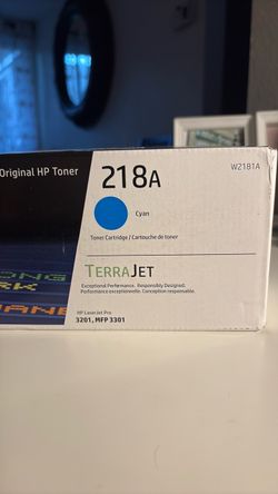 Cartucho de Tóner Original HP 218A Cian (W2181A) - Nuevo / Sellado