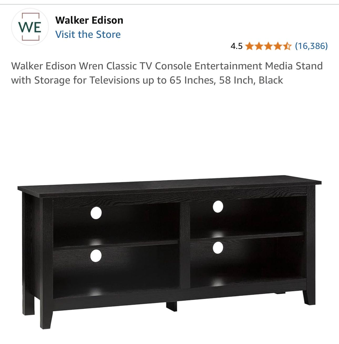 TV Stand with Storage for Televisions up to 65in