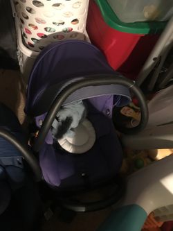 purple car seat $25i have 2 25each
