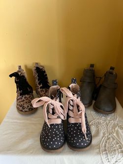 Toddler boots Lot of 3 pairs