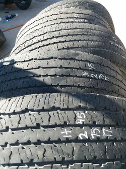 245 75 17 four firestone tires $20 each