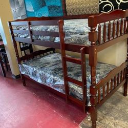Furniture bunk bed, twin size