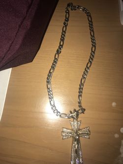 Figaro chain with gold plated Jesus piece