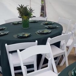 Tables Chairs Heaters 