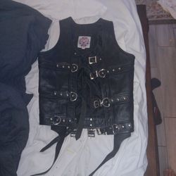 Man's Leather Vest 