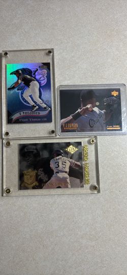 3 Frank Thomas (Ungraded) collector card bundle