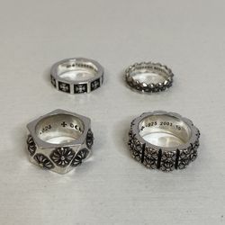 Chrome Hearts Ring 925 Silver Crosses