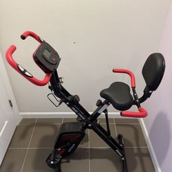Foldable Upright Stationary Bike (like New)