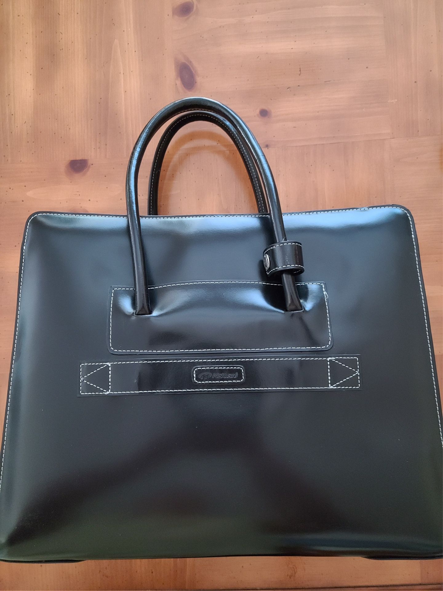 McKlein Black Leather 15” Laptop Briefcase
