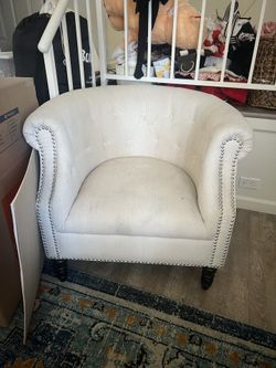 Accent Chair Ivory 